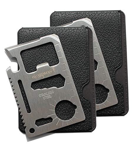 Ultimate 11-in-1 Survival Credit Card Multitool 2pcs By GUARDMAN - 2 Pack