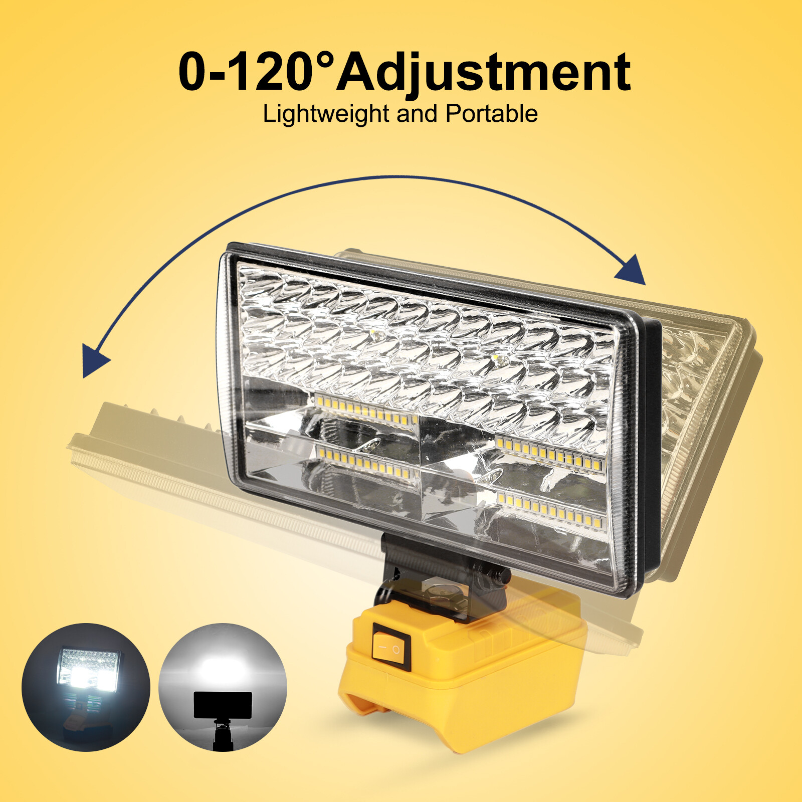 For DeWALT LED 20V 20Volt MAX Cordless LED Work Light Flashlight Torch TOOLS