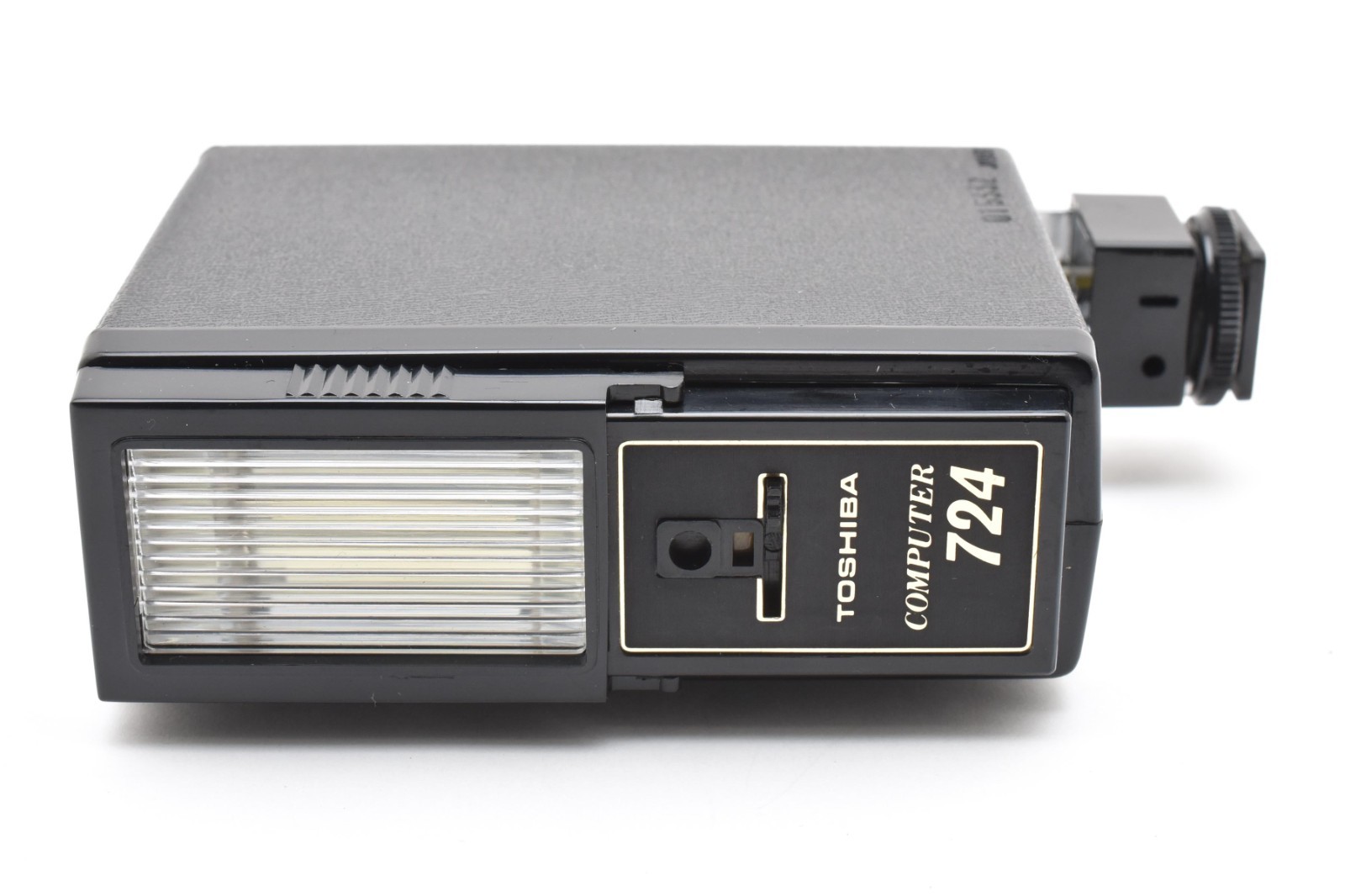 ⏯️ Rare *MINT* TOSHIBA COMPUTER 724 External Flash w/Case & Coupler From JAPAN