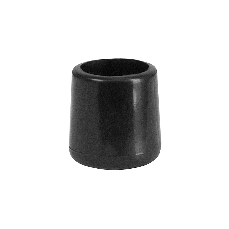 (2 PACK) Black Color Folding Chairs Foot Caps For Rental Style Poly Chairs
