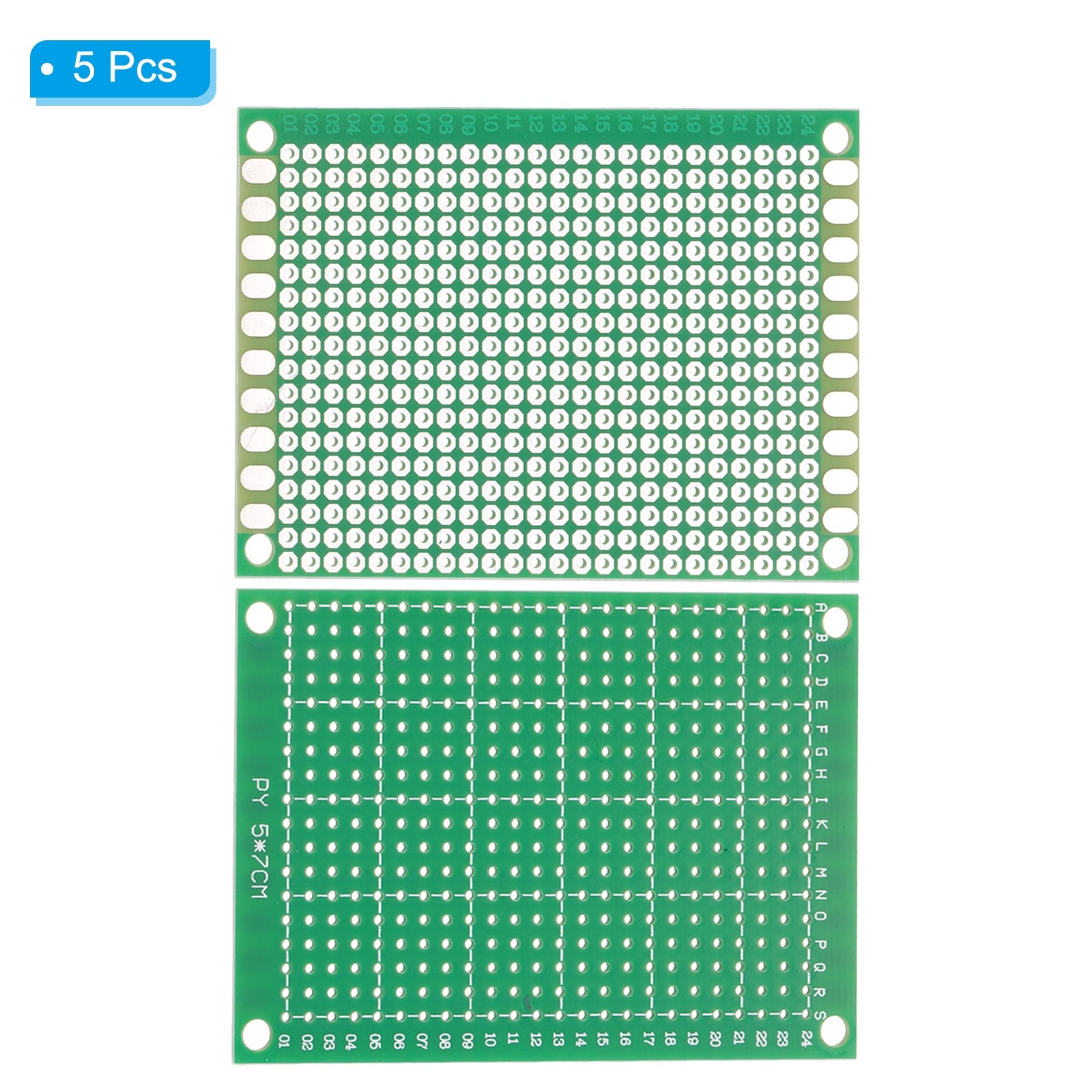 2" x 2.8" PCB Board Circuit 5 Pcs Single Sided Solder Boards Green