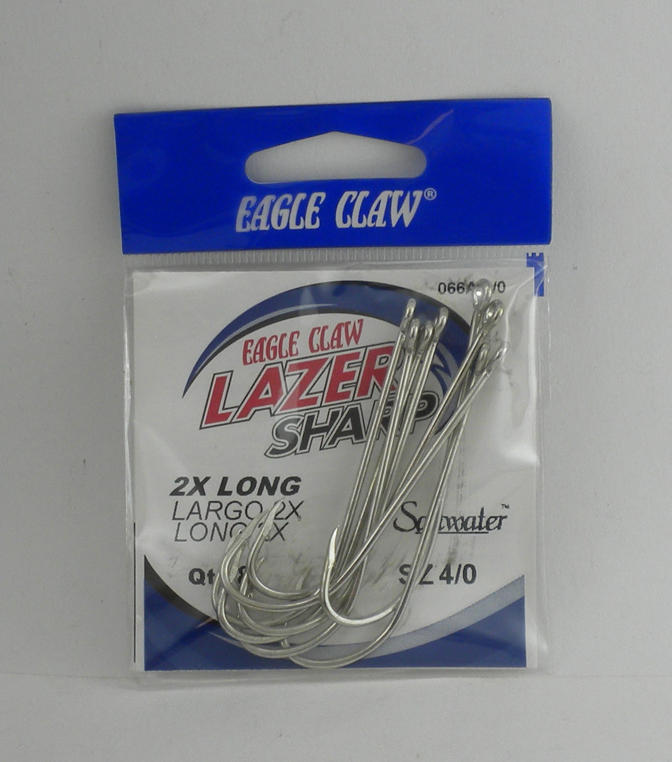 Eagle Claw 66A #2 10Ct Seaguard Extra Long Shank Hooks