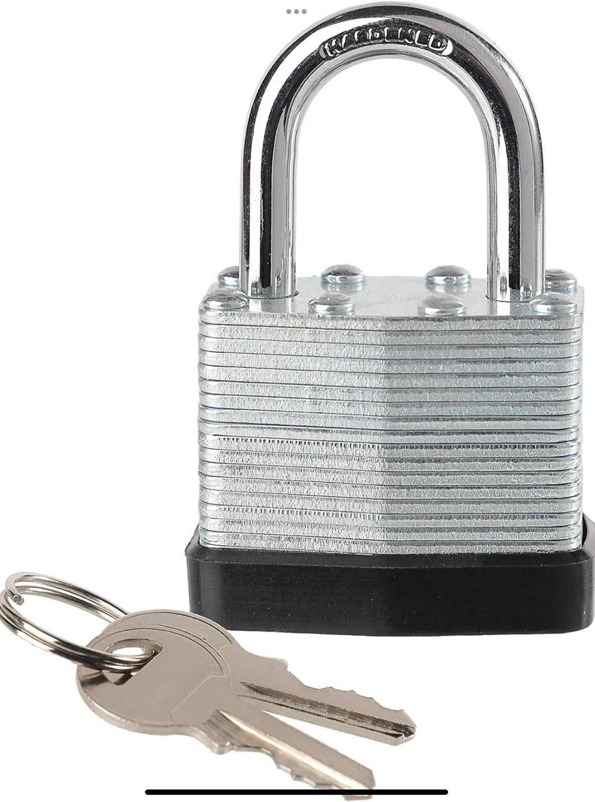 Pack of 3 Fu Volante Lock Padlock Laminated Steel Keyed Alike Big Key Head