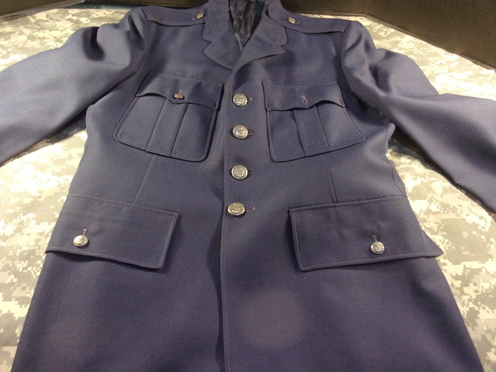USAF US AIR FORCE BLUE BENDOME MANS AUTHORIZED UNIFORM JACKET 41 LONG SI 771
