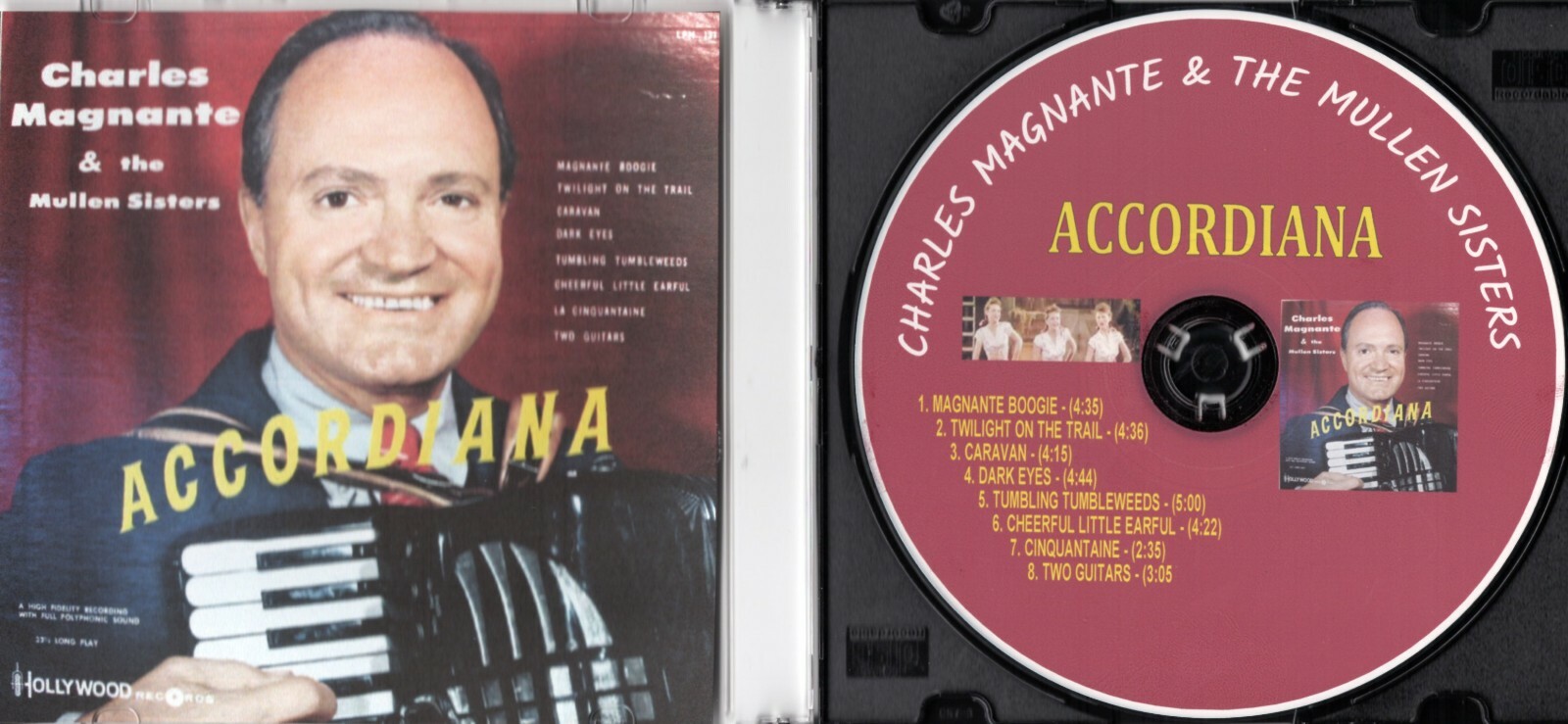 "Accordiana w/Mullen Sisters" Charles Magnante His Accordion and Orchestra" CD