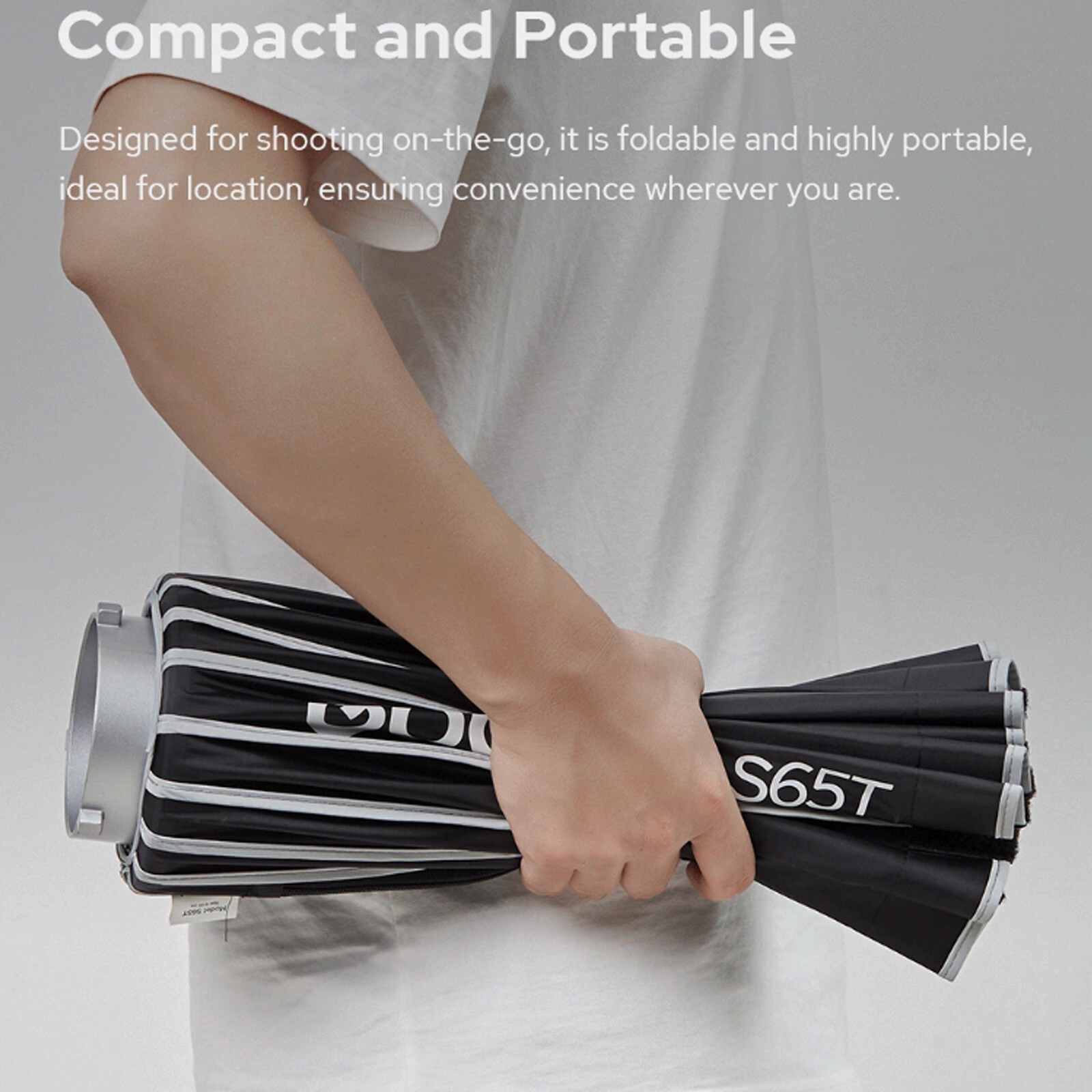 Godox S120T 120cm Umbrella Softbox Quick Release Soft Boxes Light Diffuser +Grid