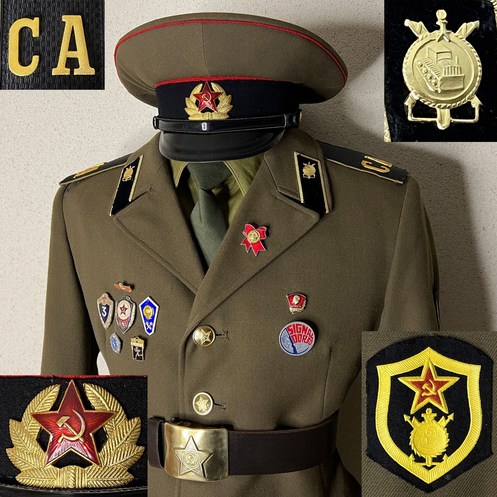 Vintage Soviet M69 Military Uniform Construction Troops Afghan War / Cold War.