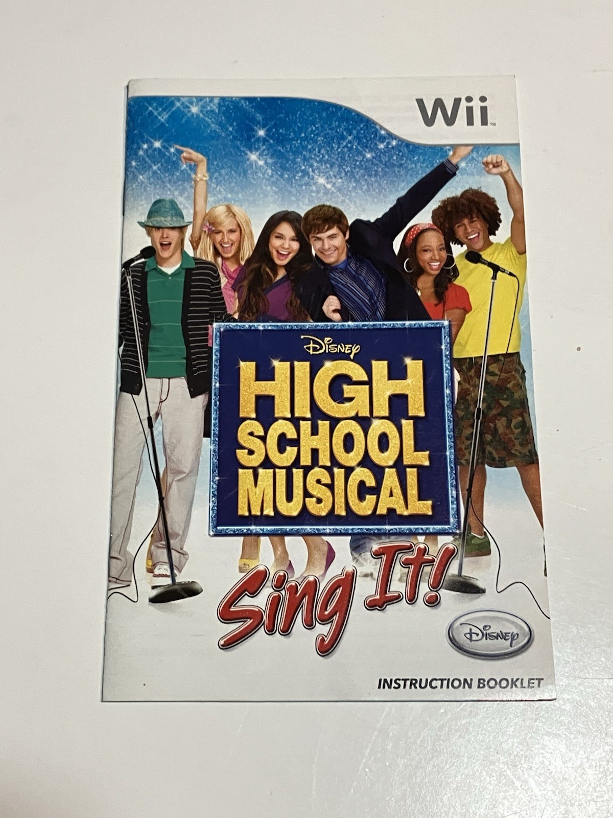 High School Musical Sing It Instruction Booklet ONLY! (Nintendo Wii) Manual