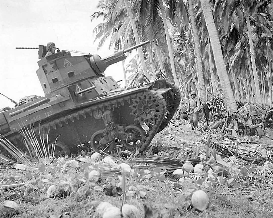 M2A4 of the 1st Tank Battalion World War II WWII WW2 8x10 Photo 846c