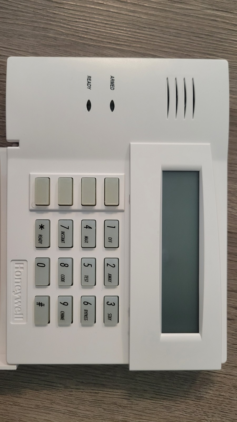 Honeywell 6160 Custom Alpha Alarm Security Control Panel & Keypad White