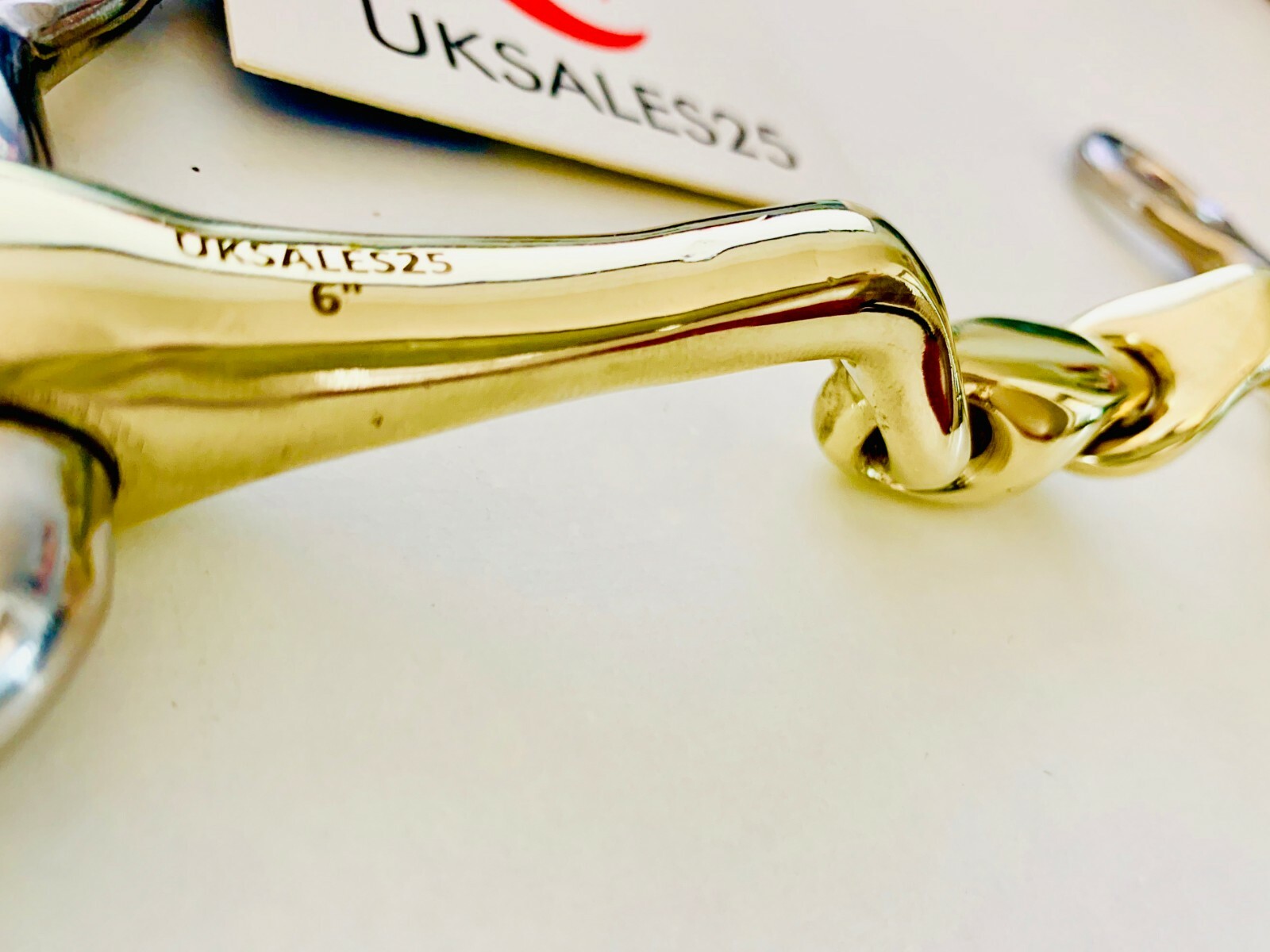 Hanging Cheek Snaffle Bit Connecting Angle (UKSALES25) Same Day Shipping