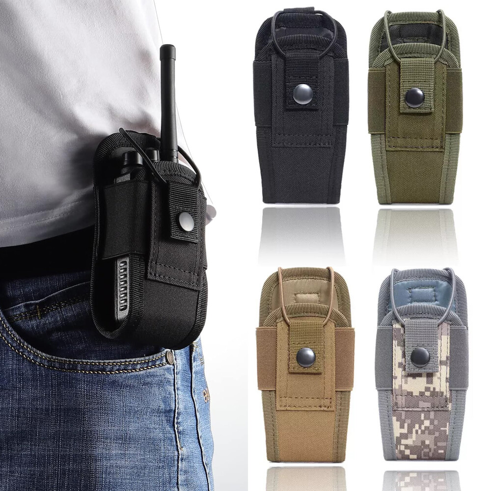Tactical Molle Radio Case Walkie Talkie Pouch Waist Bag Holder Pocket Holster US