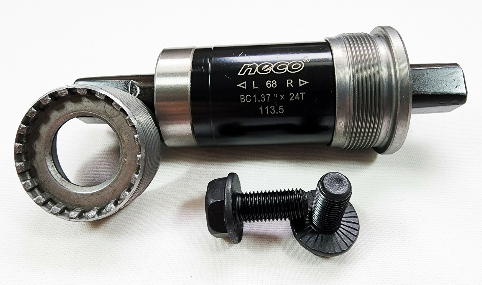Neco B910 Sealed BC1.37x24T Bottom Bracket English 68 x 113.5 118 122.5 127.5
