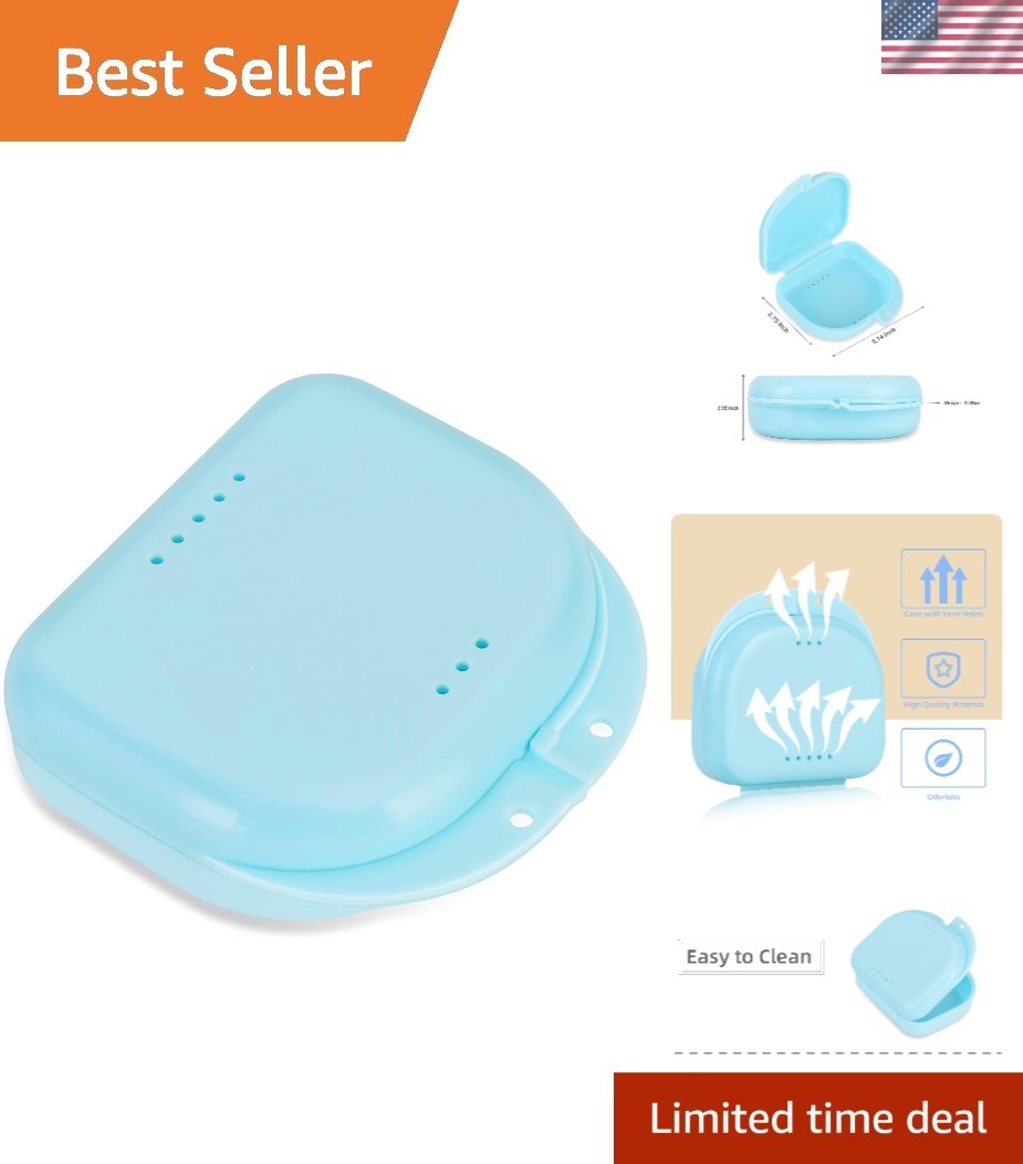 Lightweight Clear Dental Mouthguard Case with Vent Holes - Perfect for Travel