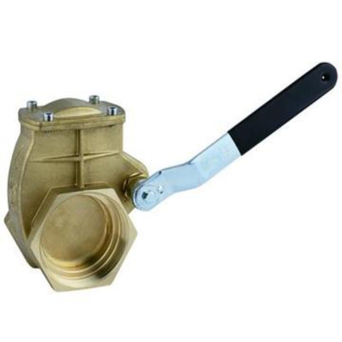 3" Brass Lever Gate Valve, 3" Female NPT x 3" Female NPT