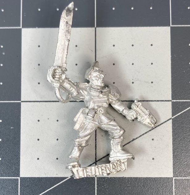 40K Imperial Guard CADIAN LIEUTENANT astra militarum GW Citadel metal OOP BZ26