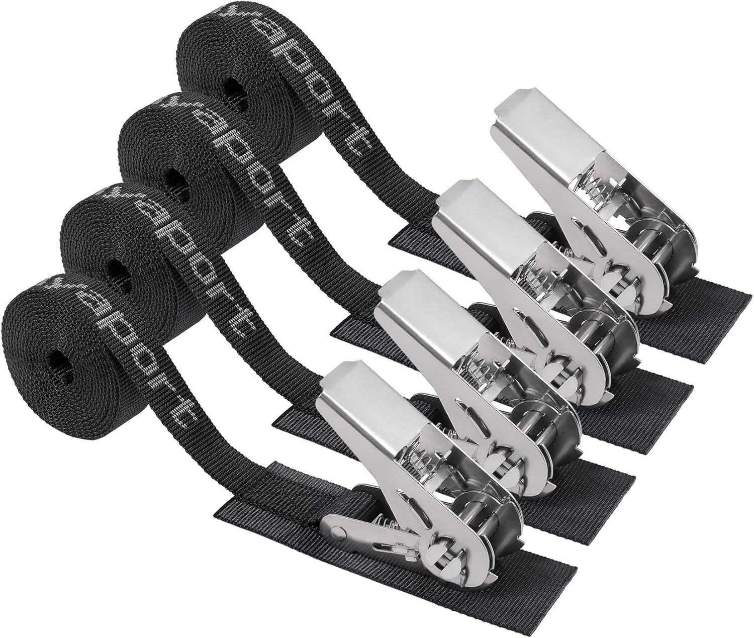 Stainless Steel Ratchet Tie Down Straps Endless 8' Heavy Duty Boat Tie Downs ...