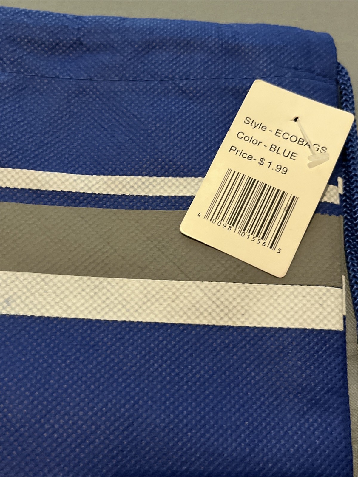 New Finish Line Shoe Store ECO Bag Reusable Drawstring Backpack NWT 19”x15”