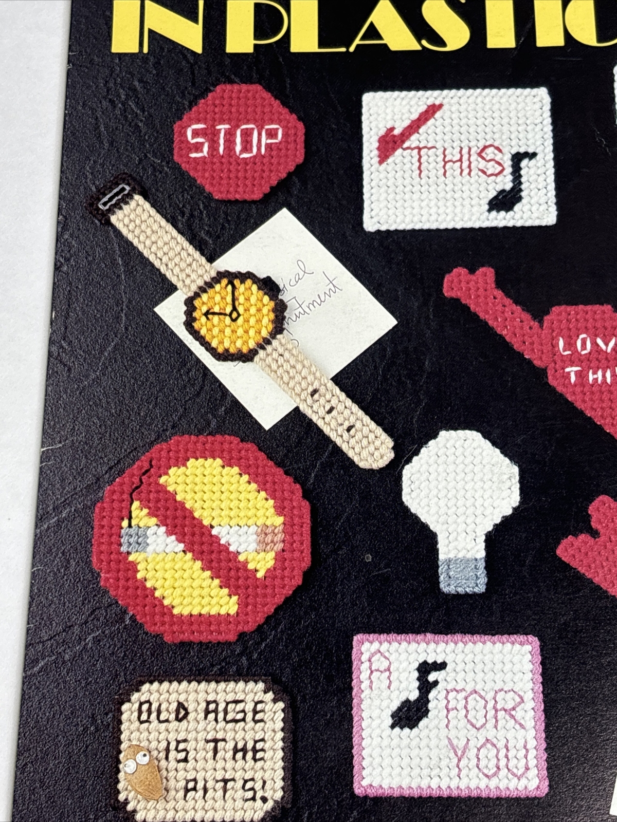 Leisure Arts Noteworthy Magnets Leaflet 1307 Plastic Canvas Pattern