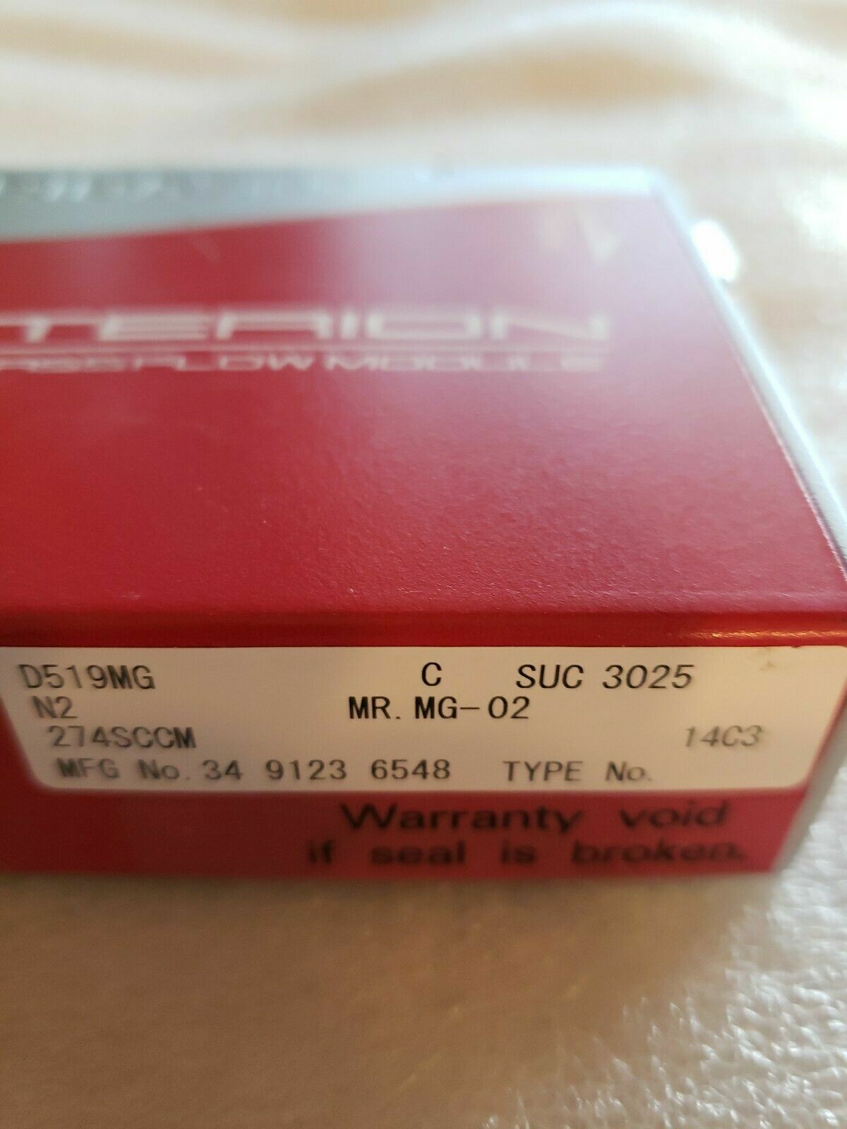 Horiba Stec Criterion MFC Module D519MG N2 Digital Mass Flow 274SCCM