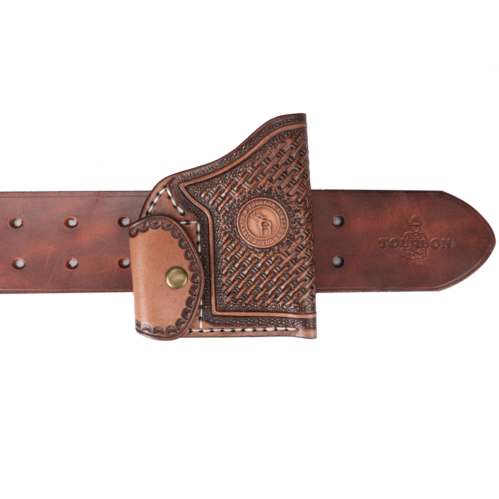 Tourbon Leather Holster for NAA Mini Revolver Ammo Holder Left/Right Handed