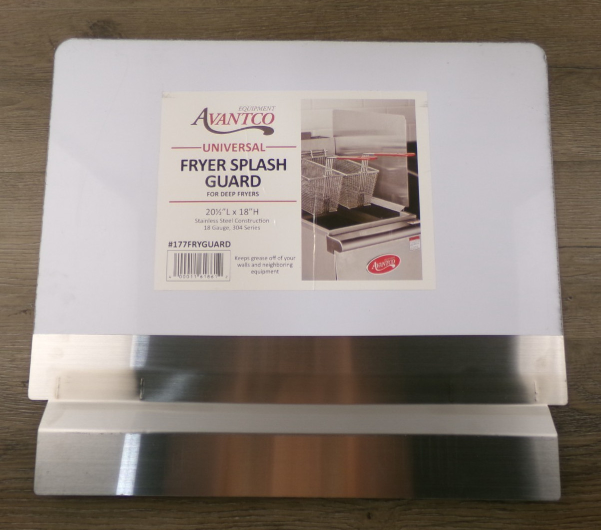 Splash Guard Deep Fryer Commercial Right Left - 20 1/2" x 18" Stainless Steel S7