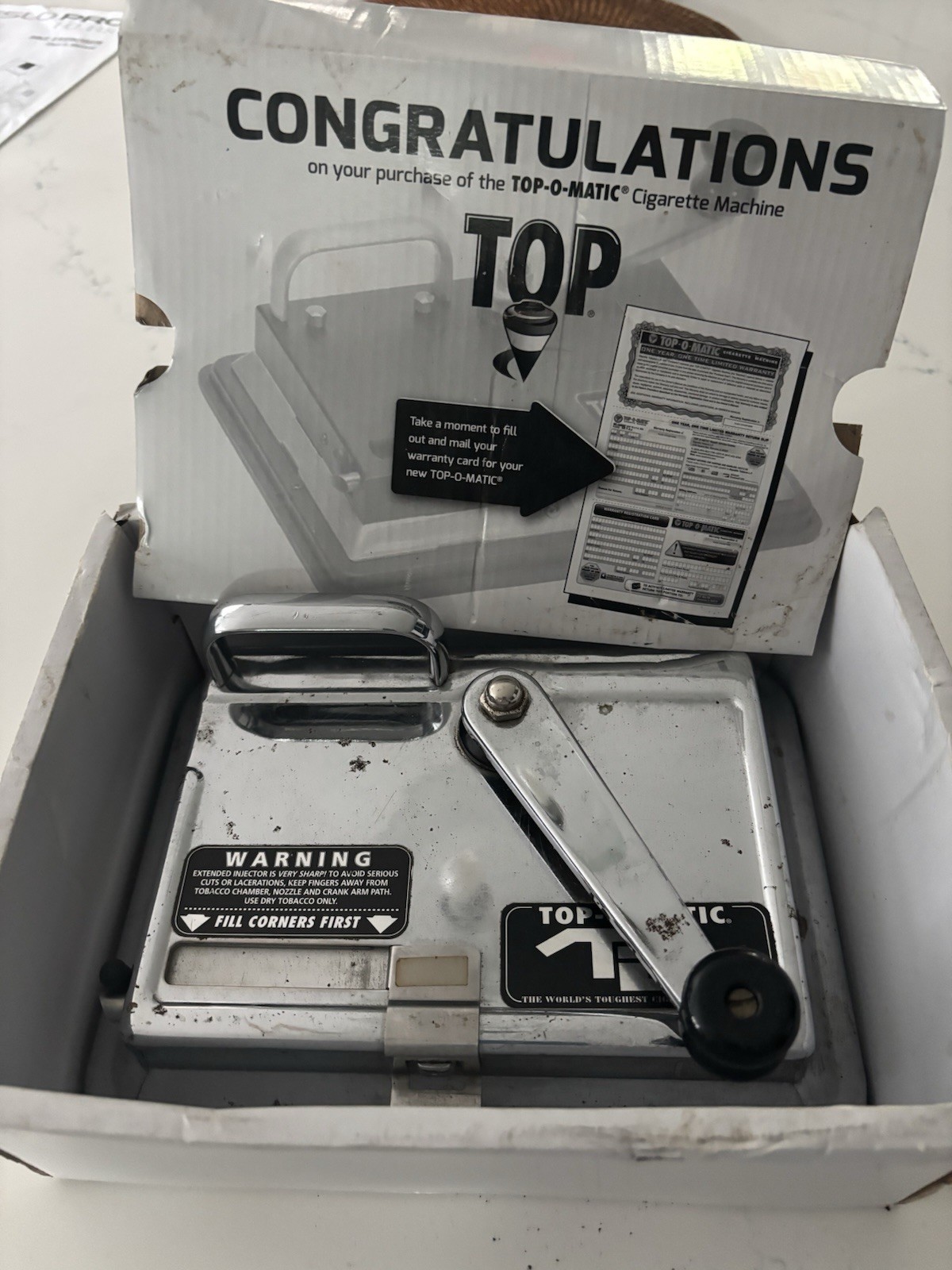 T.O.P. Top-O-Matic Cigarette Rolling Machine