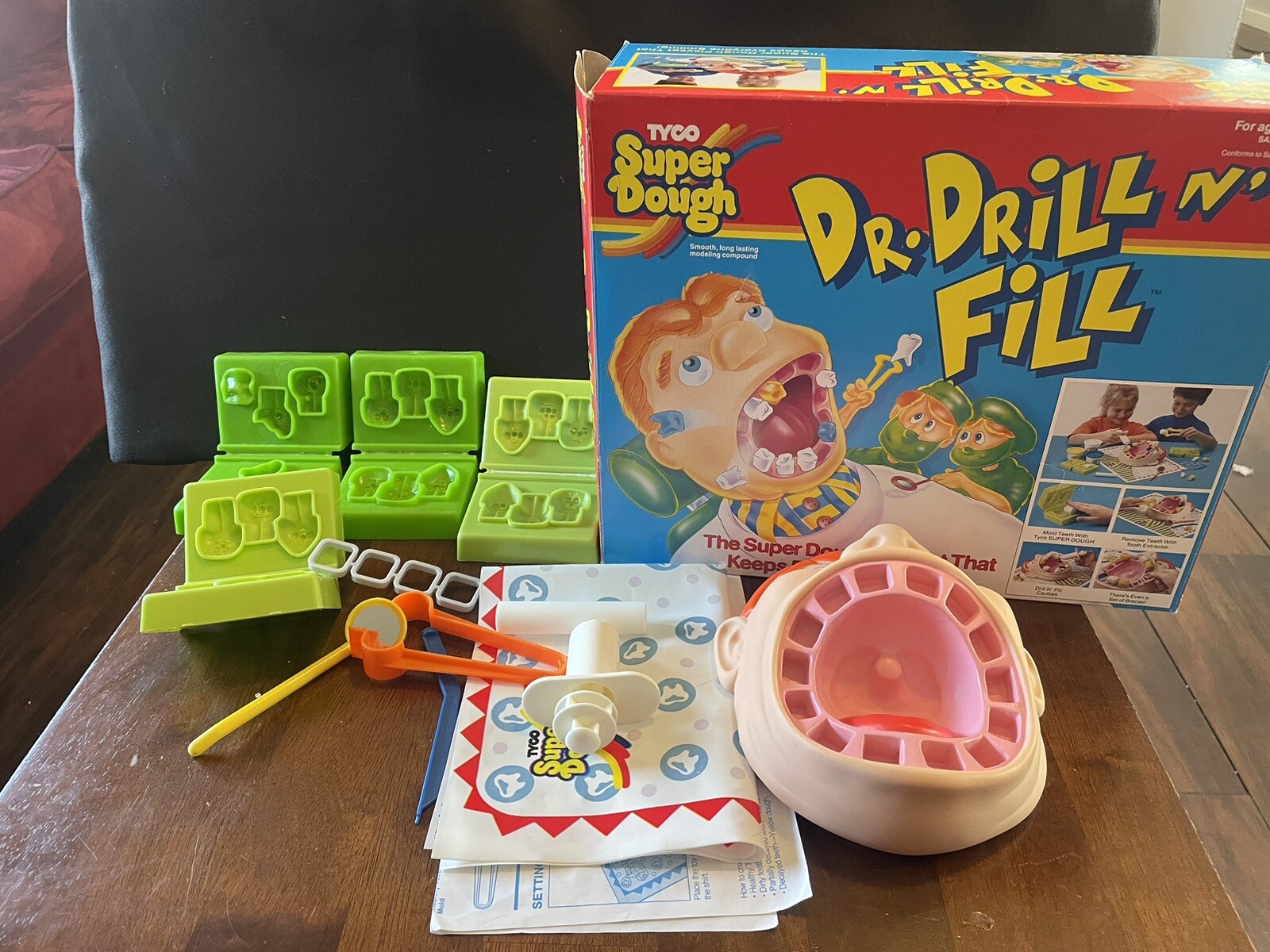 Dr. Drill N’ Fill -Tyco- 1992 In Box  With Manual And All Pieces No Dough