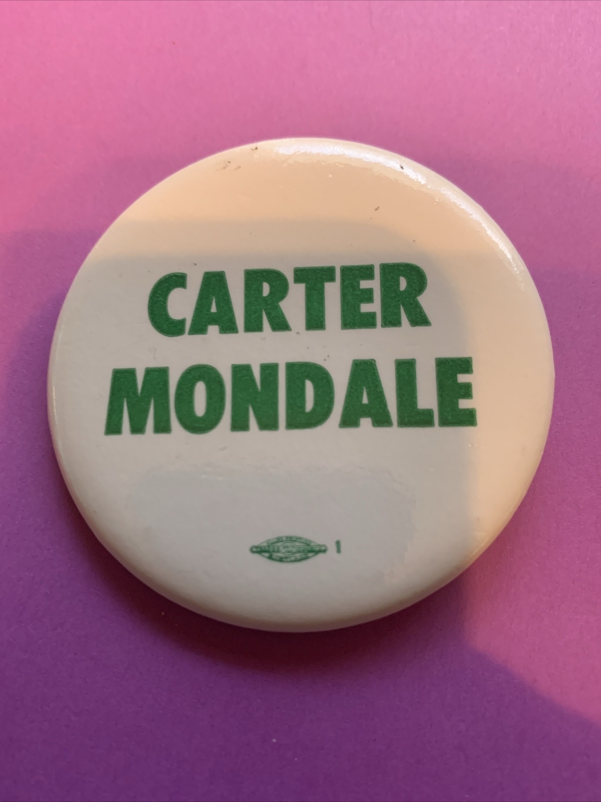 Carter Mondale  Presidential Campaign Pinback Button