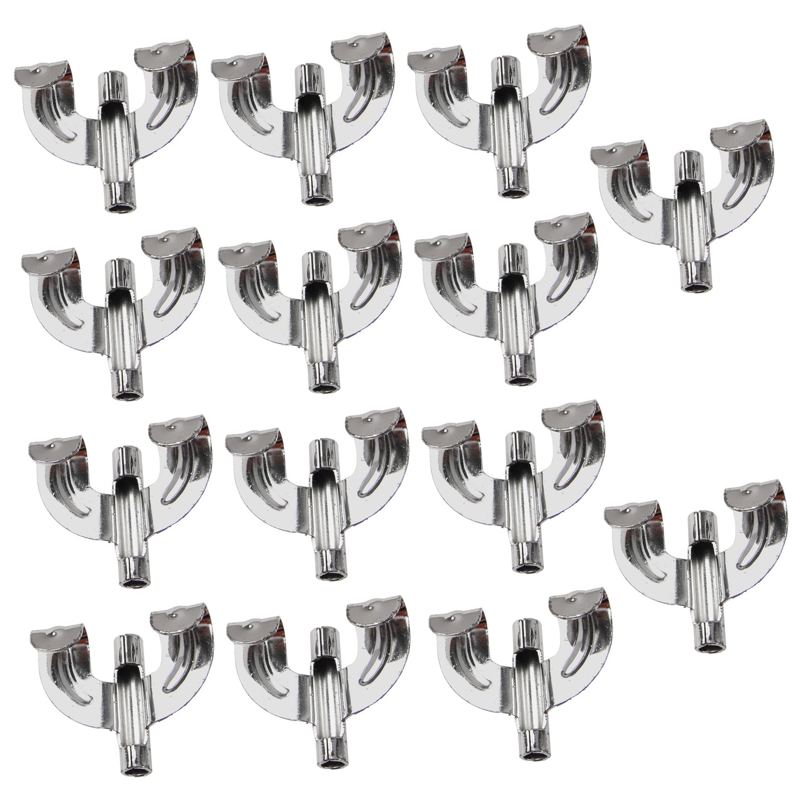 14Pcs Yootones Bass Drum Claw Hook Compatible with Silver