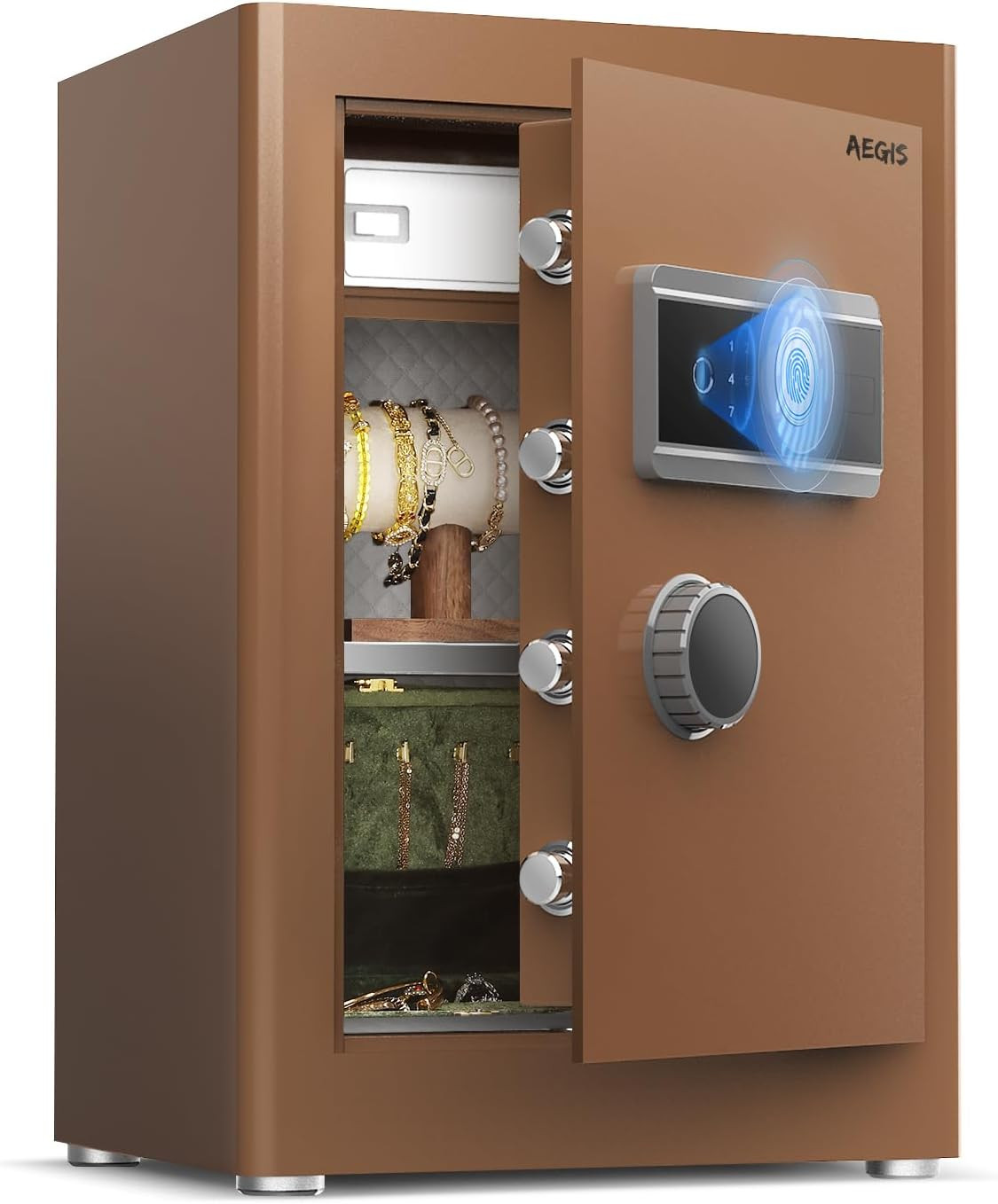 Biometric Heavy Duty Large Safe Box, 2.7 Cubic Feet Home Safe with Touch Screen