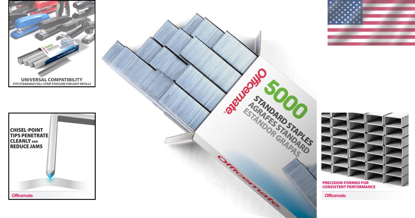 Chisel Point Staples 5000 Pack - Optimal Performance for Office and School Use