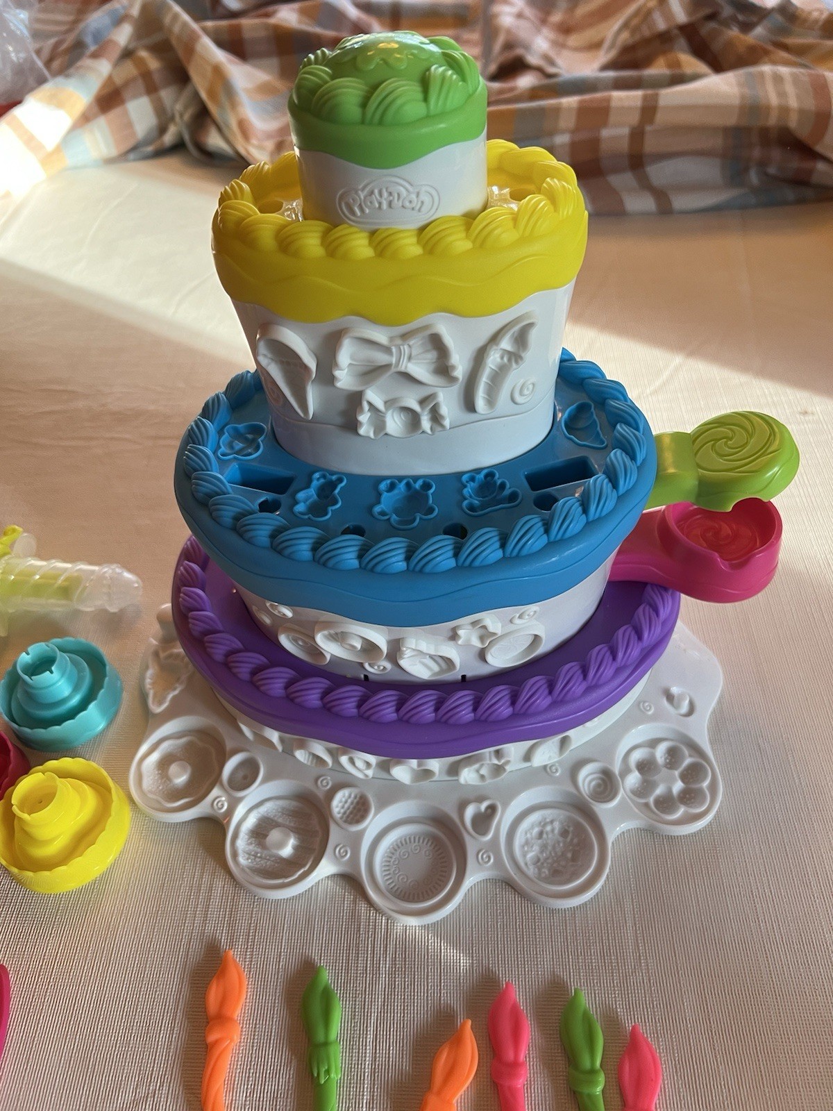 Kid’s Toy Play Doh Sets Cake Decorating, Dentist, Fire House, and Toddler Set
