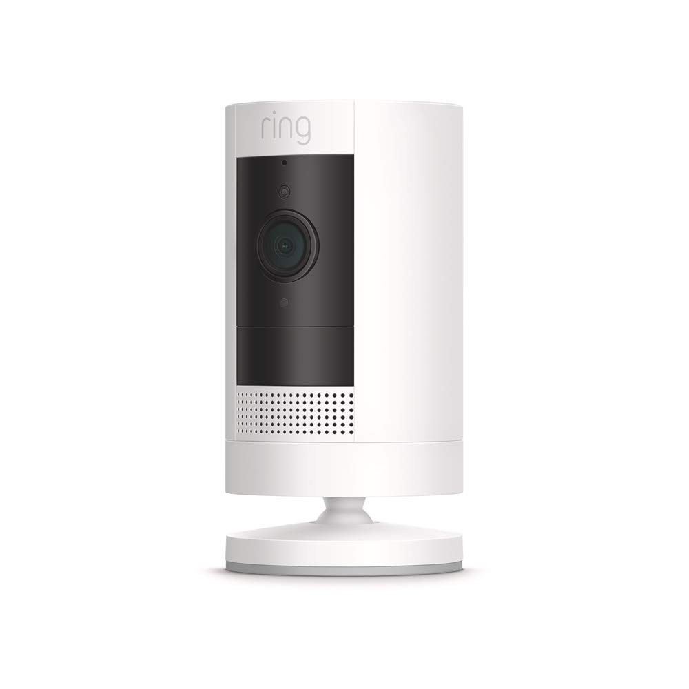 Ring Stick Up Indoor/Outdoor 1080p WiFi Battery Security Camera - White 3rd Gen