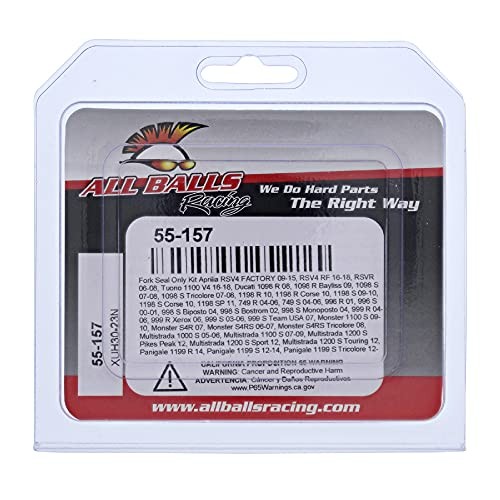 Racing 55-157 Fork Seal Ki tCompatible with/Replacement For Ducati 1098 R