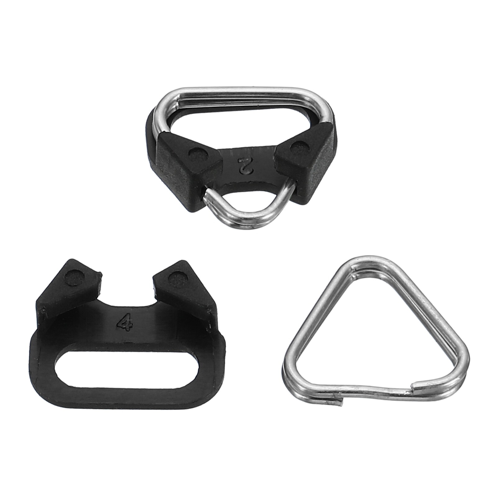 Camera Strap Lug Ring 20 Pack Metal Triangle Split Hook Adapter with Cap