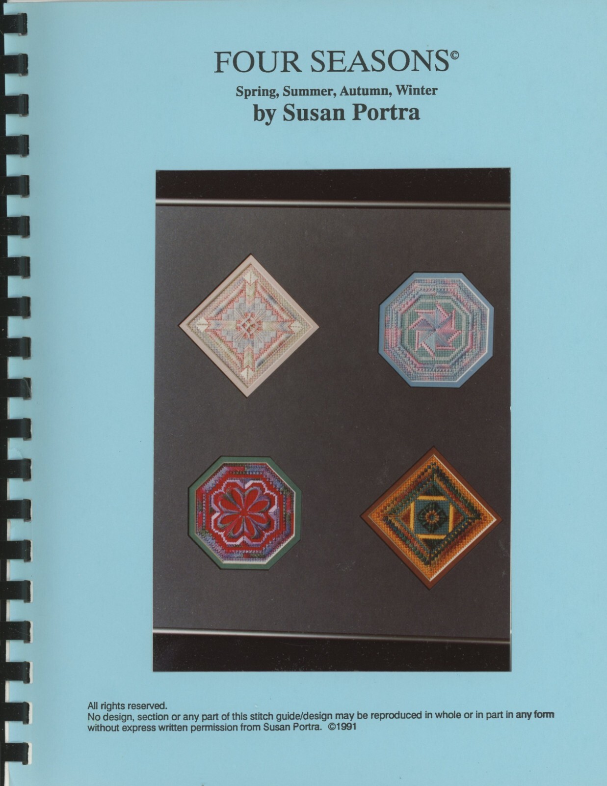 Four Seasons Canvas Work Susan Portra Needlepoint Pattern Book