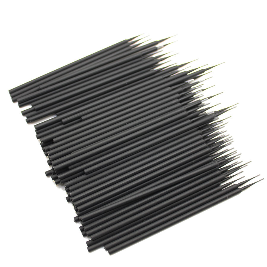 400 PCS 1.2 mm  Dental Disposable Micro Applicator Brush Black Color