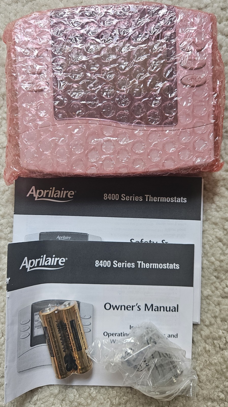 Aprilaire Programmable Thermostat Model 8466 for 2 Heat 2 Cool Systems Open Box