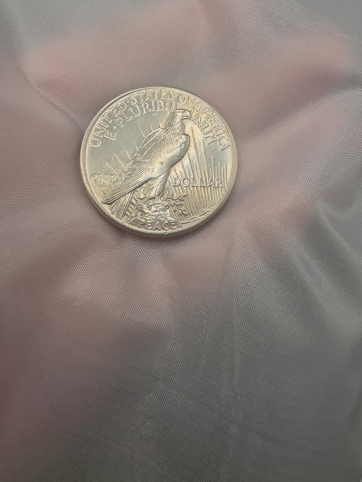 1921 high relief peace dollar LUSTER!!