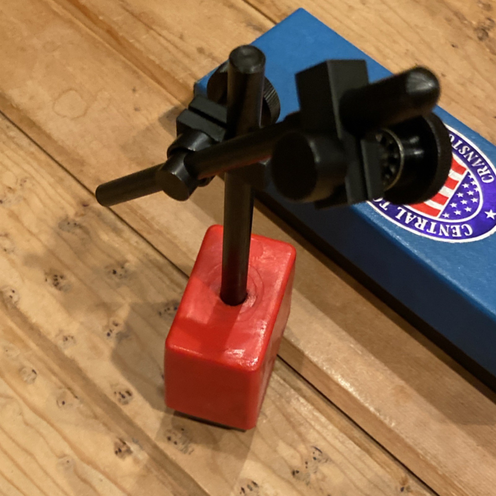 Central Tools Inc. Magnetic Base Indicator Holder w/ Adjustable Arms, Case