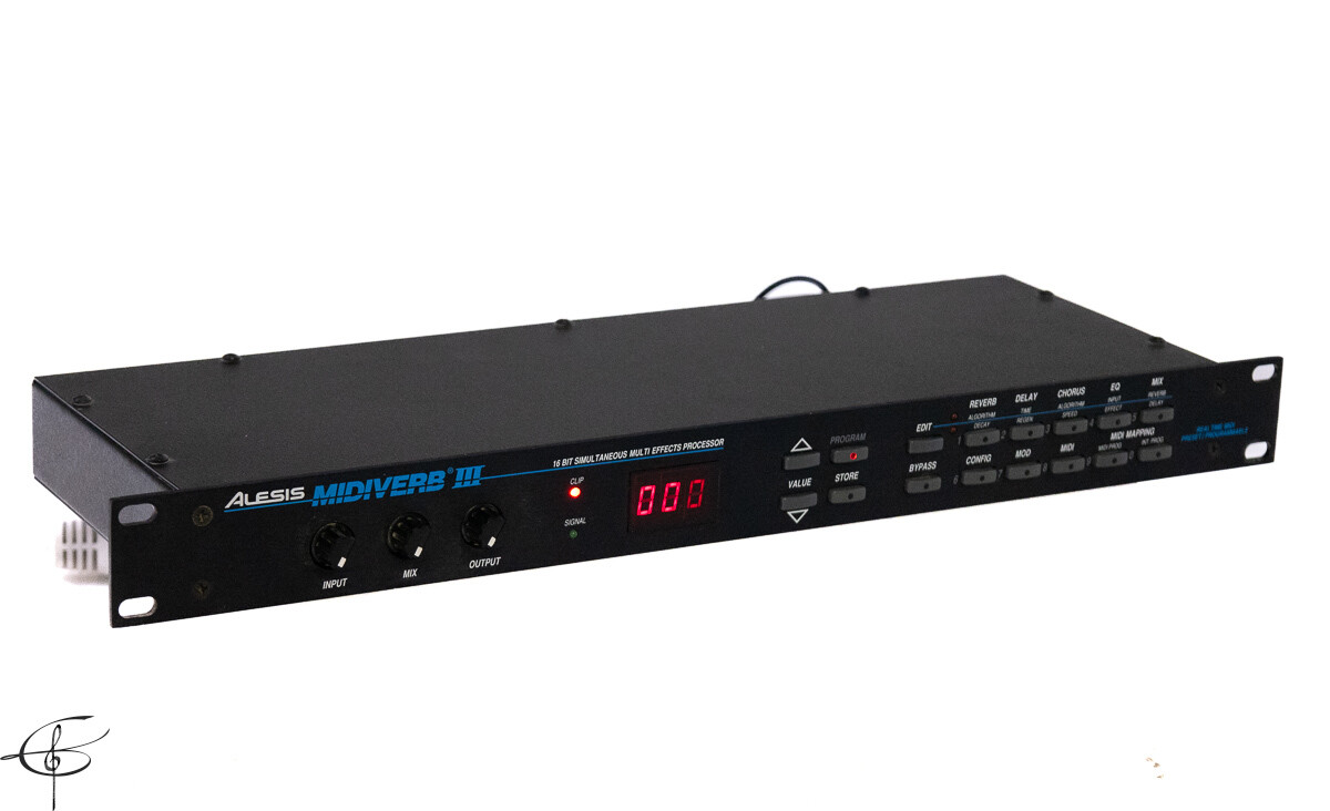 Alesis Midiverb III 16 Bit Digital Effects Processor with Power Supply