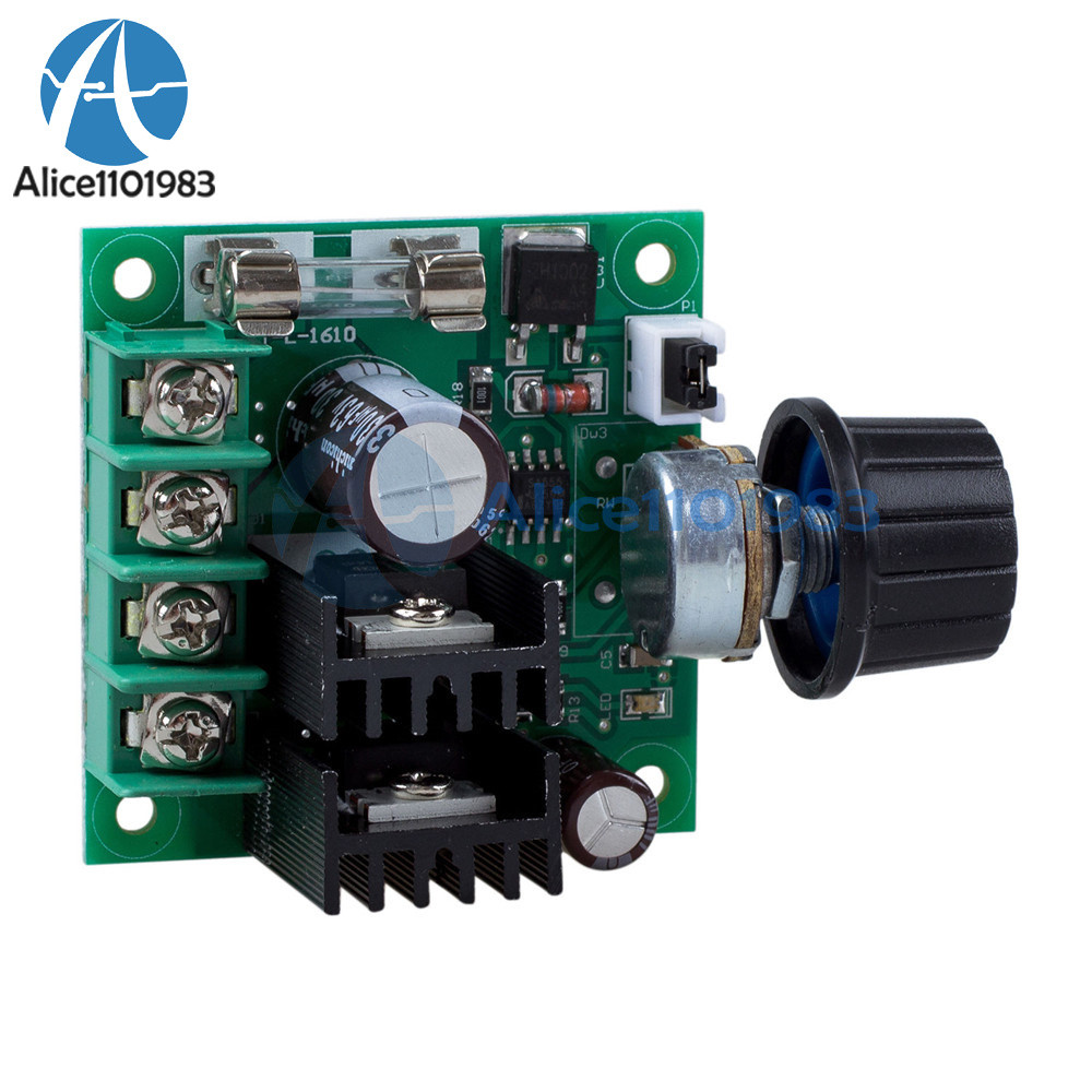 12V~40V 10A PWM DC Motor Speed Control Switch Controller Volt Regulator Dimmer