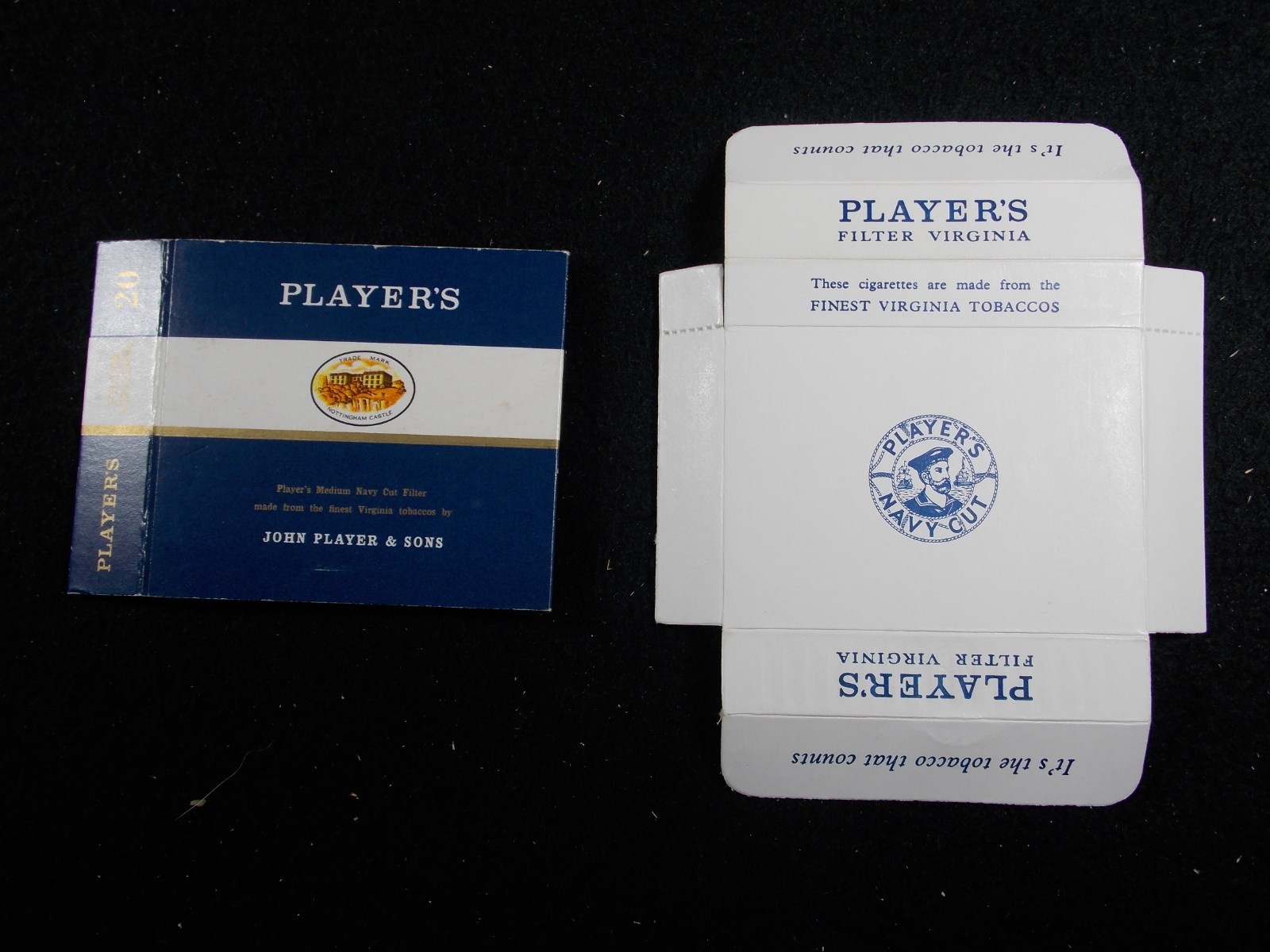 T5 Vintage Players Navy Cut Empty Cigarette Packet Box