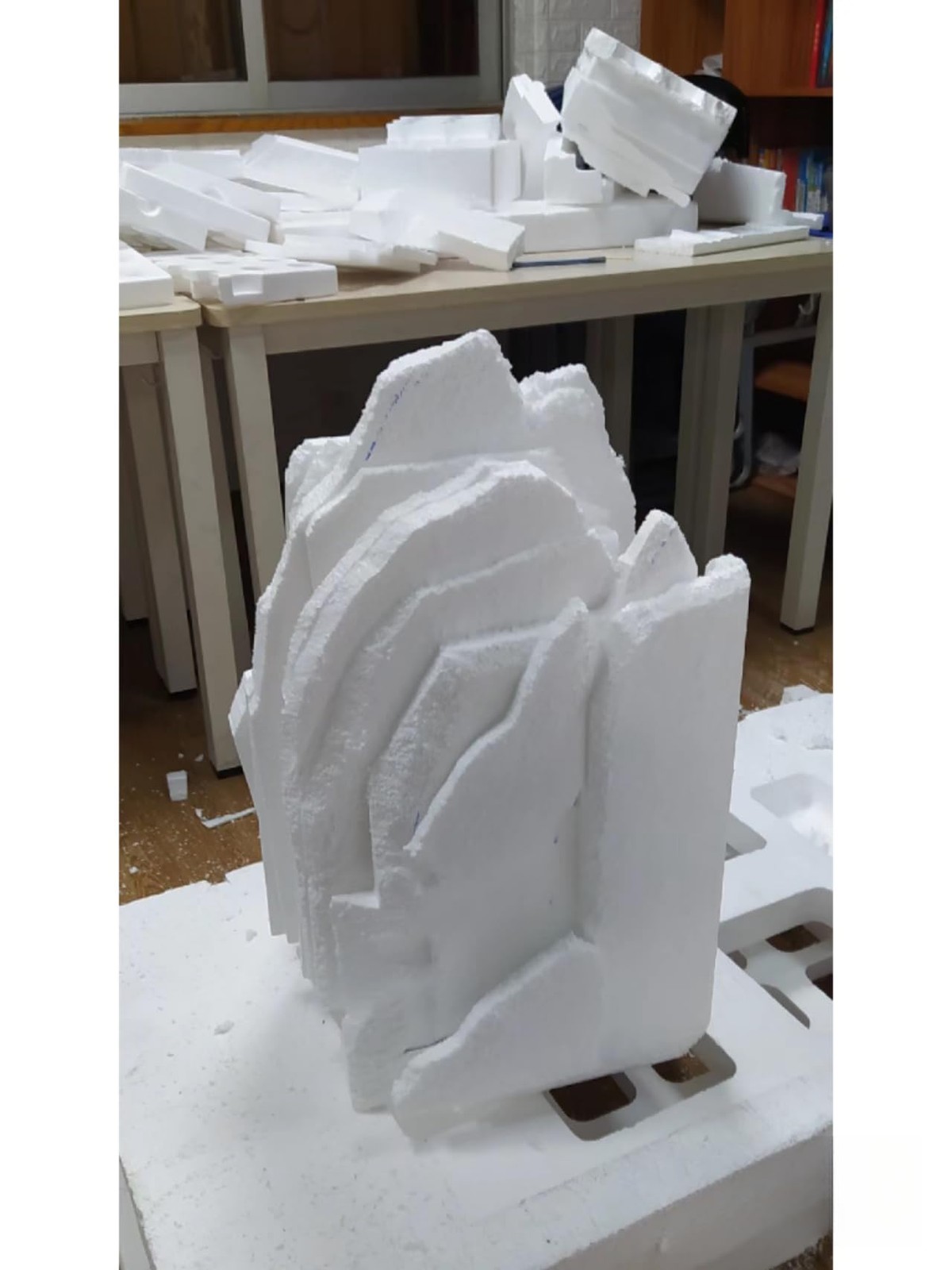 12X8X1 Inch Craft Foam Blocks 4 Pack Polystyrene Foam Sheet Rectangle Foam Bl...