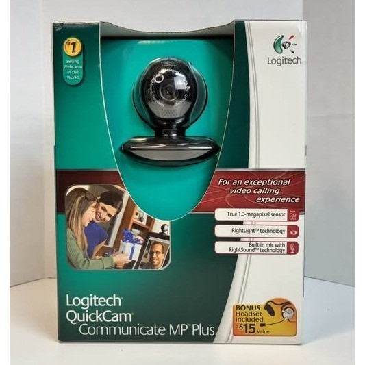 Logitech QuickCam Communicate MP Plus S5500 Webcam 1.3MP USB New Open Box Black