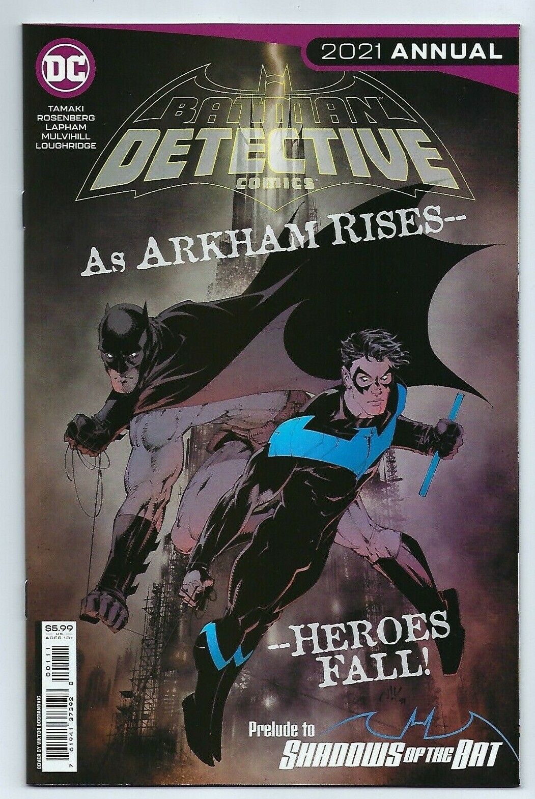 DC Comics Batman DETECTIVE COMICS 2021 ANNUAL first printing cover A