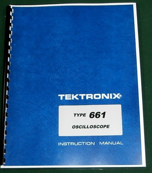 Tektronix 661 Instruction Manual: w/11"X17" Foldouts & Protective Covers