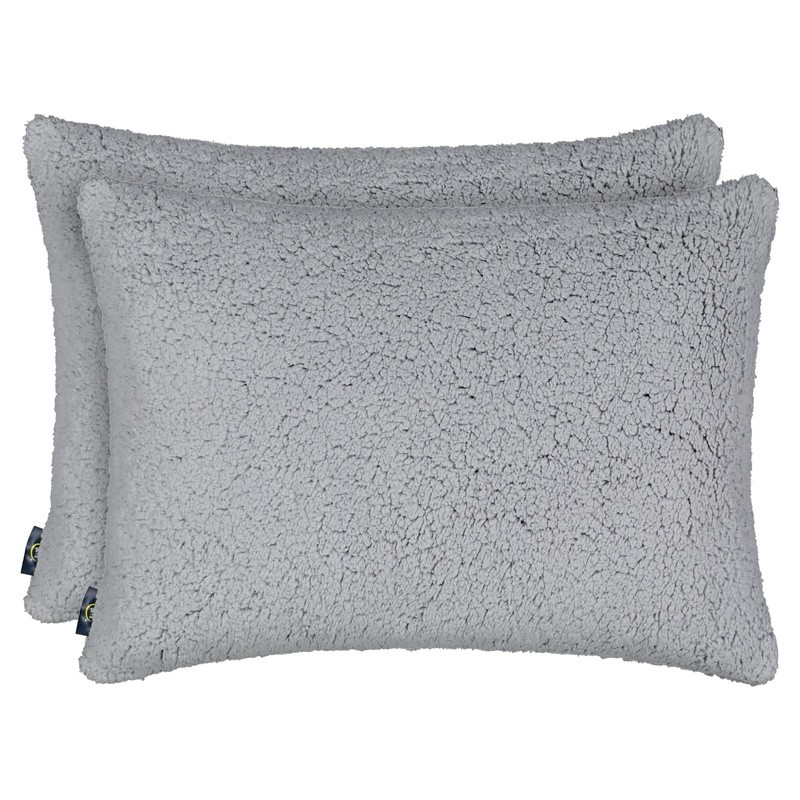 Sherpa Pillow Set of 2 Removable Cover Standard Queen Machine Washable Polyester