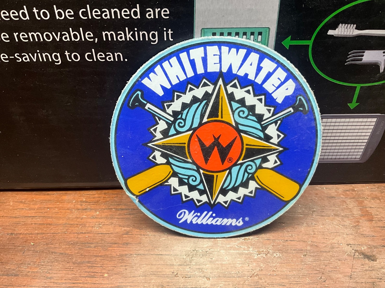 Whitewater Promo plastic pinball coaster prize high score Please Read